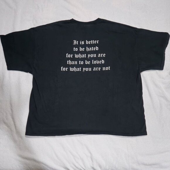 Wicked Jester Graphic Tee ✦ Black & Red Delta Cotton ✦ 3XL Loose Fit Y2K Vintage - Picture 2 of 5